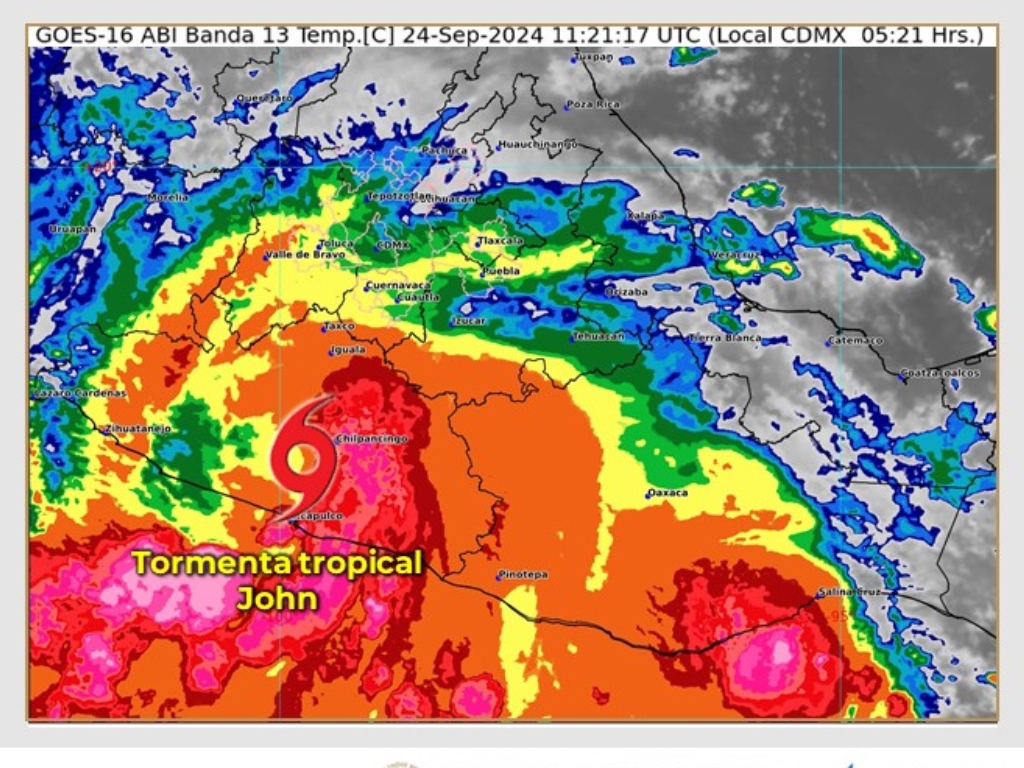 Tromenta John lluvias