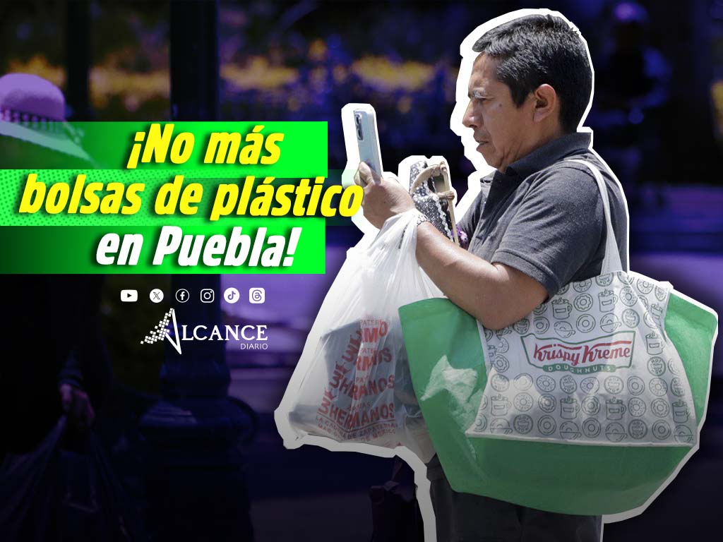 Programa "+Vida -Plástico" podría sancionar hasta con 2 mdp el uso de bolsas de plástico en Puebla