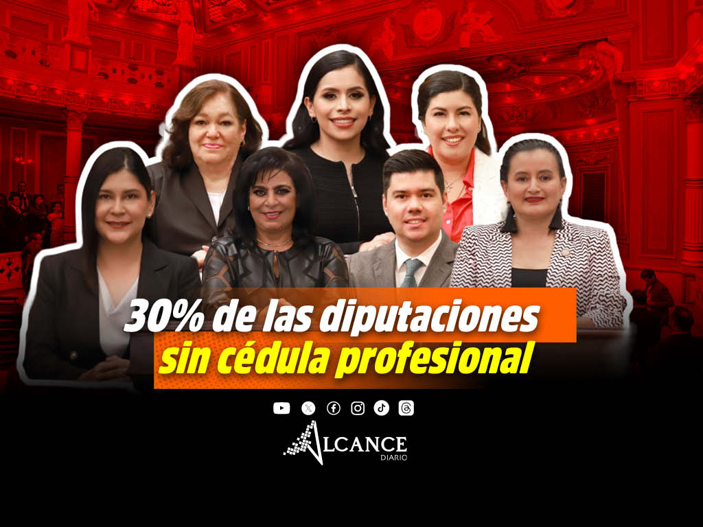 El 30% de las y los nuevos diputados de Puebla carecen de cédula profesional