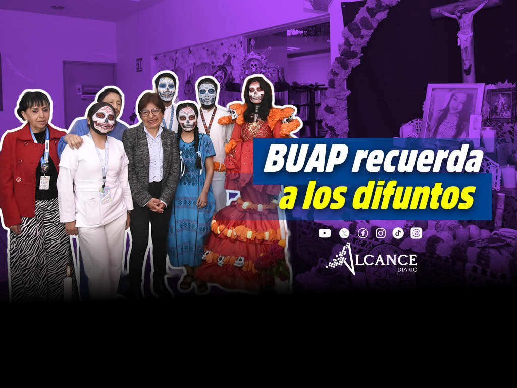 Con ofrendas y altares celebran en la BUAP el Día de Muertos