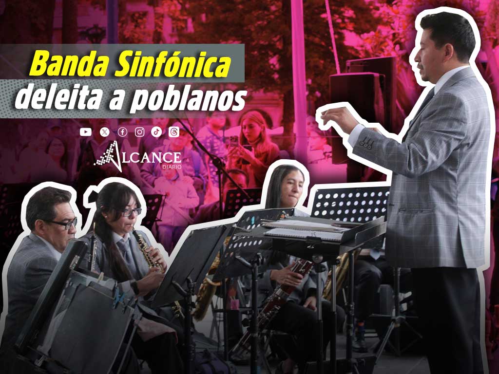Banda Sinfónica Municipal se presenta en el zócalo de la ciudad