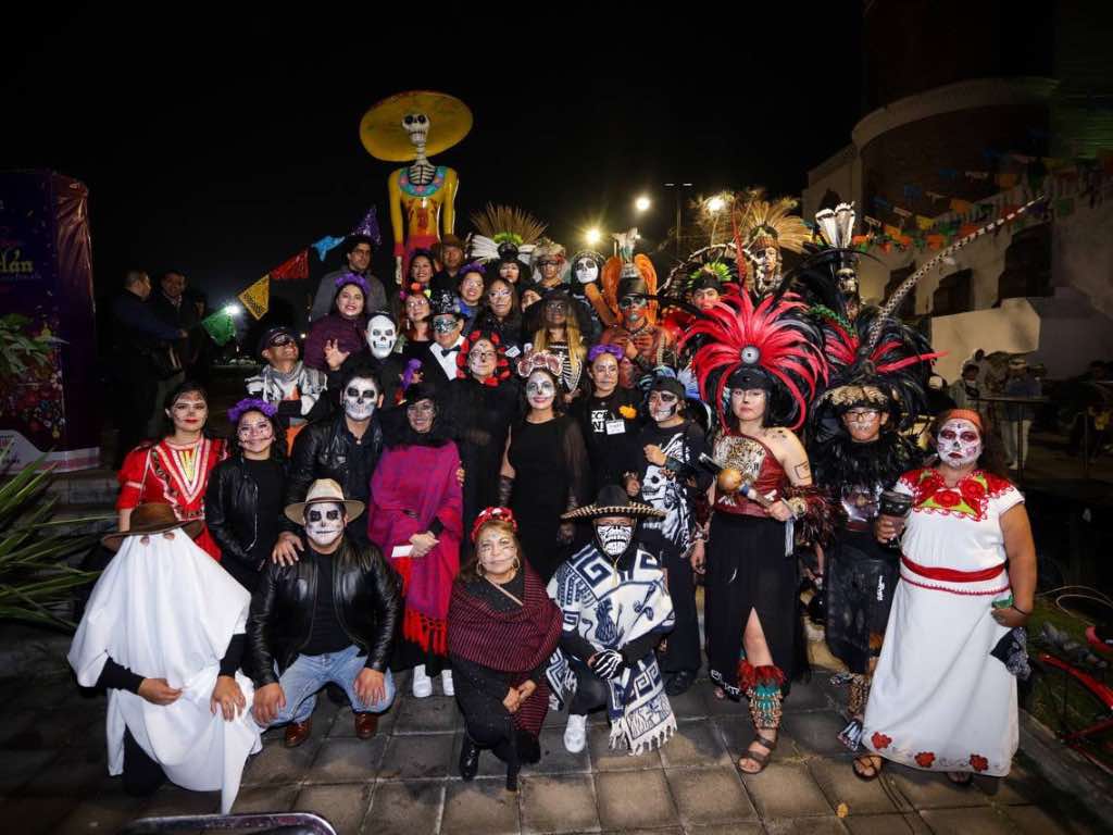 Sanandreseños celebran los desfiles "Carnaval un Viaje al Mictlán