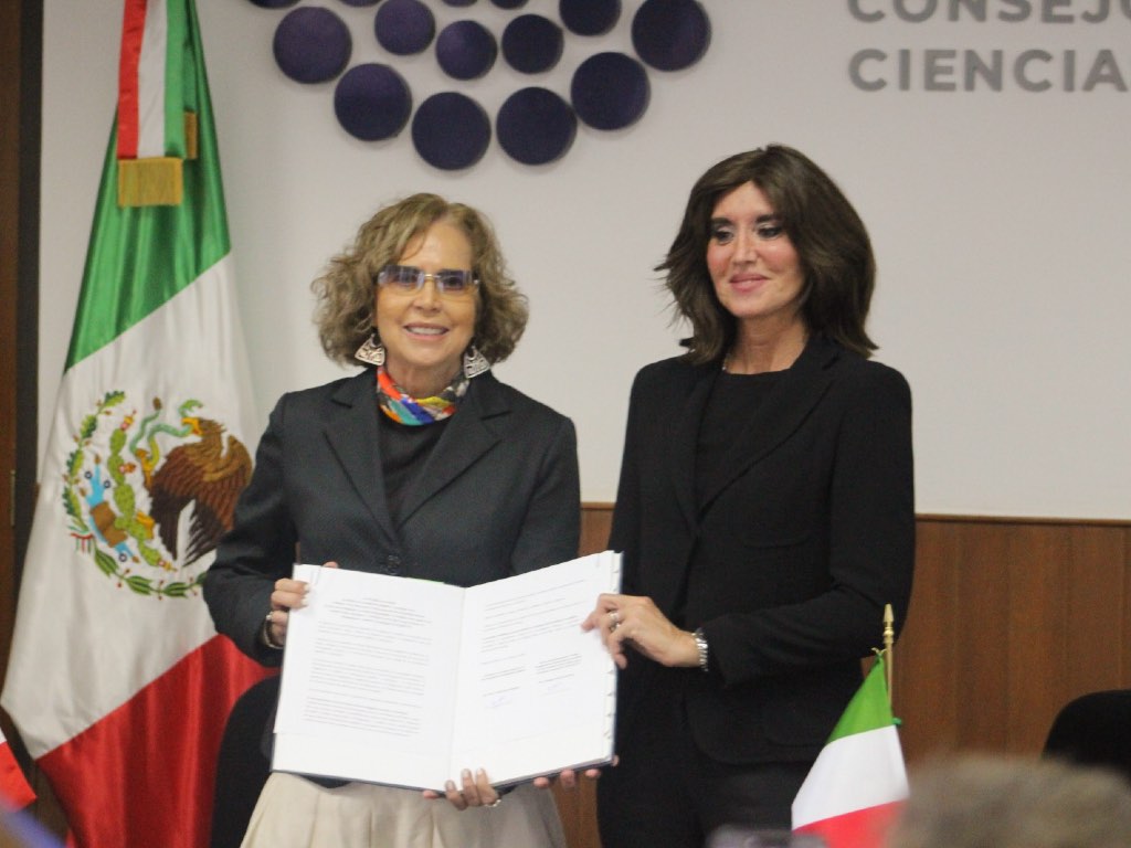 Italia firma declaración de intenciones de colaboración con el Conahcyt
