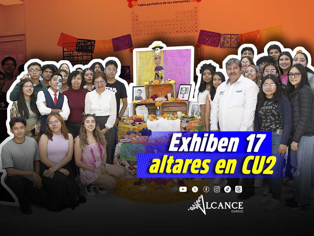 Visita Lilia Cedillo corredor de ofrendas en CU2