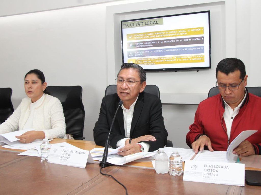 Presenta José Luis Figueroa plan rector para la Comisión del Trabajo
