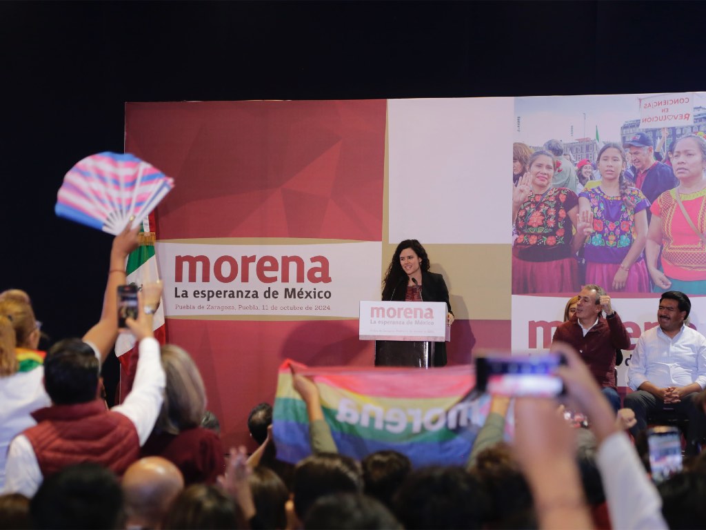 Morena entra a una nueva era: Luisa María Alcalde en su visita en Puebla