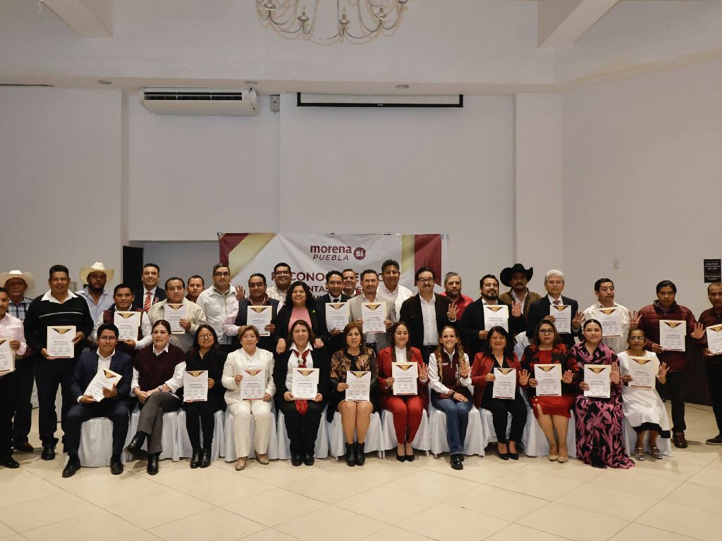 Morena reconoce a alcaldes y alcaldesas de últimas dos administraciones en Puebla