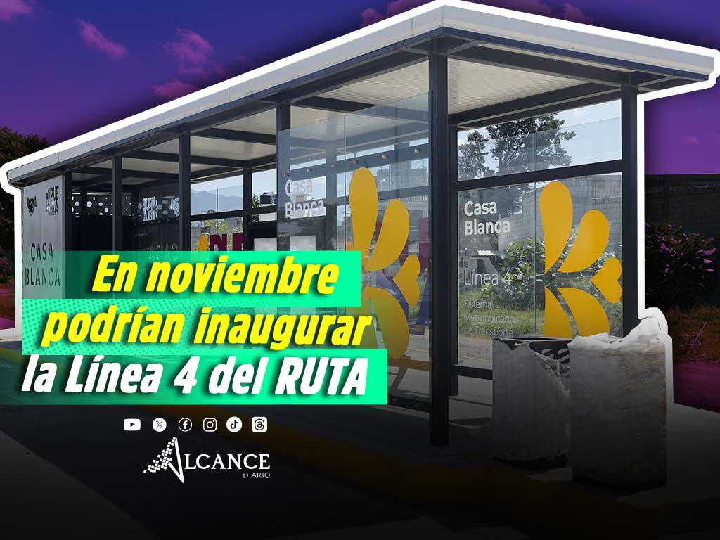 Primera etapa de Línea 4 de RUTA se inaugurará el 15 de noviembre