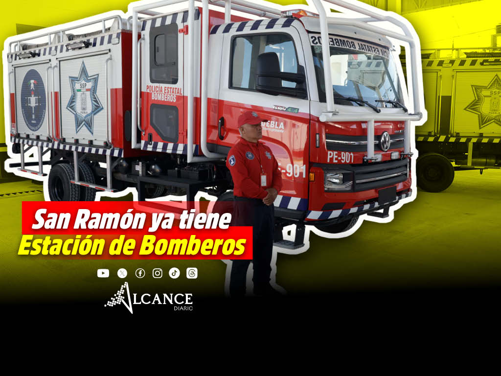 Inauguran Estación de Bomberos Estatal en San Ramón; atenderá a 6 mil habitantes del sur