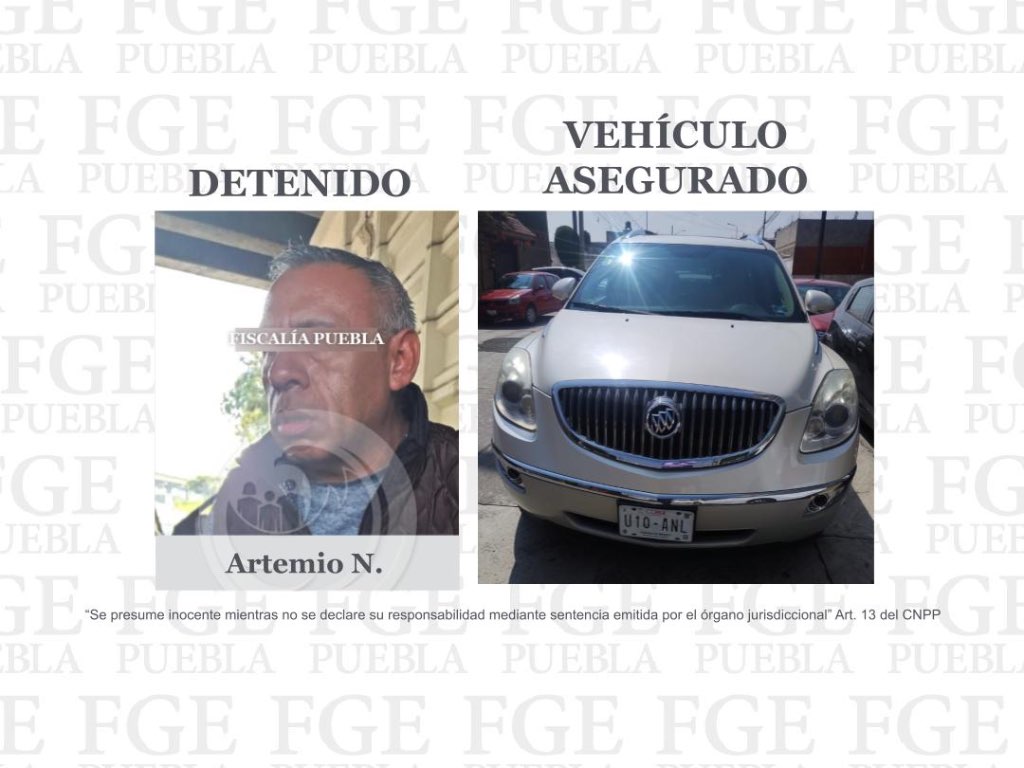 Detienen a Artemio N., por conducir vehículo robado en la Avenida Juárez