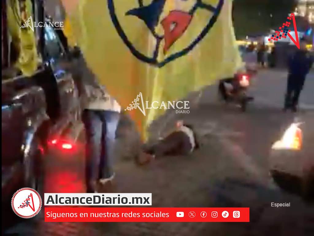 (VIDEO) Mujer es atropellada durante festejos de aficionados del América en la Avenida Juárez