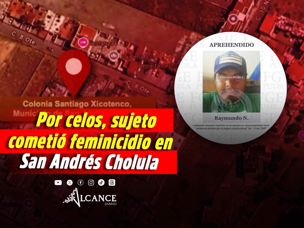 Por celos, Raymundo degolló a su pareja en San Andrés Cholula