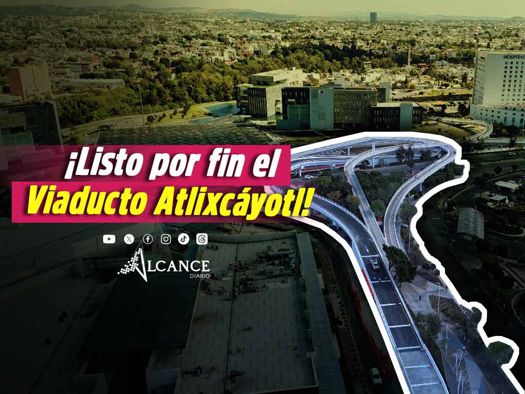 Movilidad en Puebla mejoró un 28%: Sergio Salomón inaugura Viaducto Atlixcáyotl