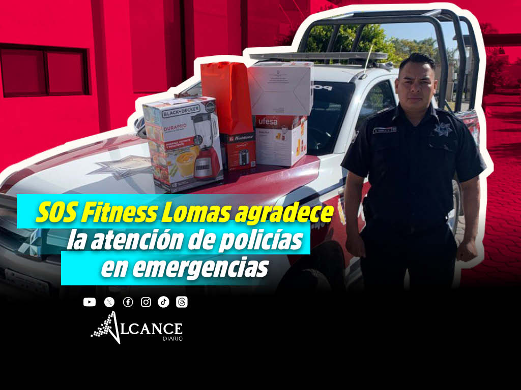 SOS Fitness Lomas colecta y regala electrodomésticos para policías de Ocoyucan y San Andrés