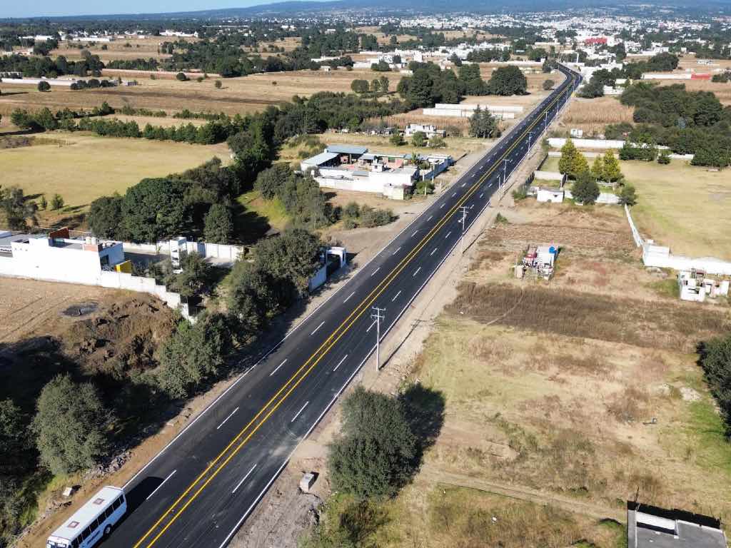 Carretera Puebla-Canoa se rehabilitó con una inversión de 85.2 mdp