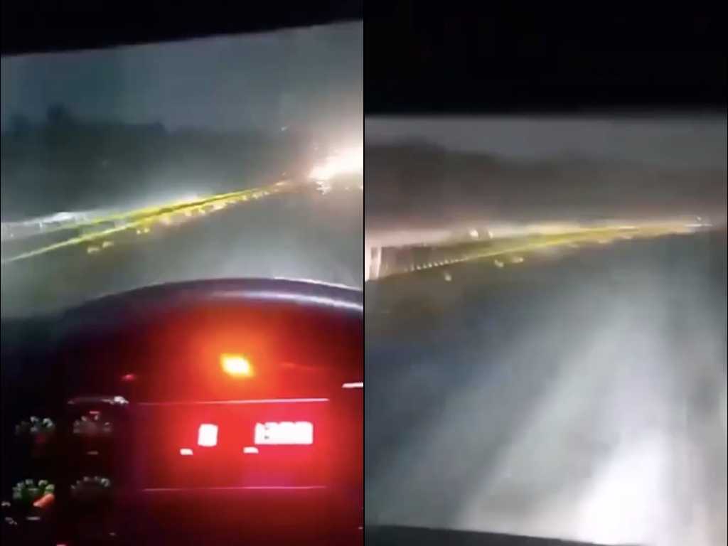 Captan nevada en la autopista México-Puebla
