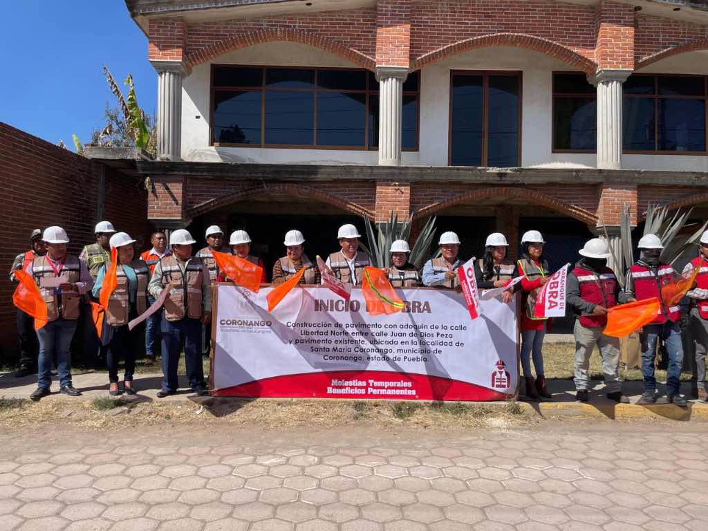 Inicia Armando Aguirre obras públicas por 4.4 mdp en Coronango