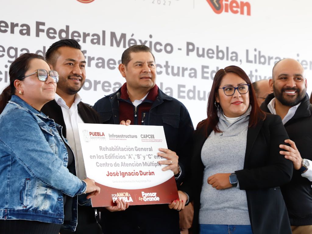 Arranca Alejandro Armenta obras en Huejotzingo; resalta importancia de obra comunitaria