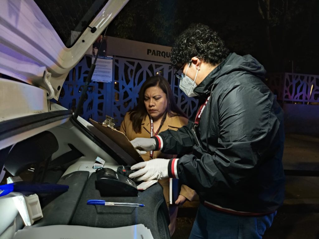 Supervisa contralora operativo de alcoholímetro de la SSC de Puebla