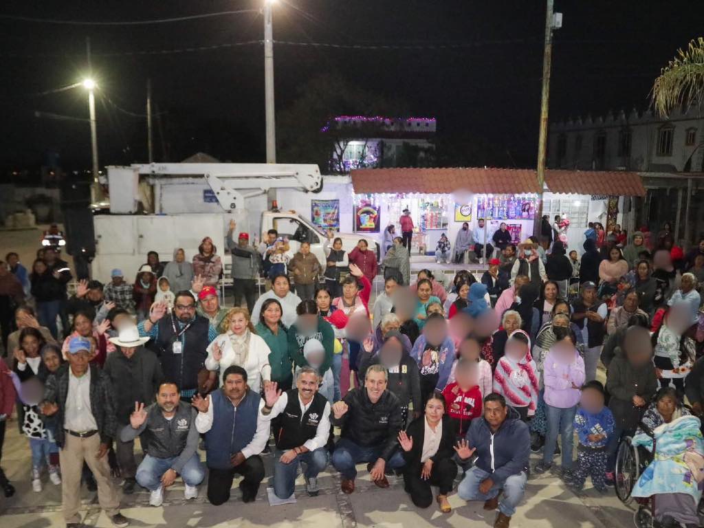 Instalan 177 luminarias LED en Santa María Guadalupe Tecola