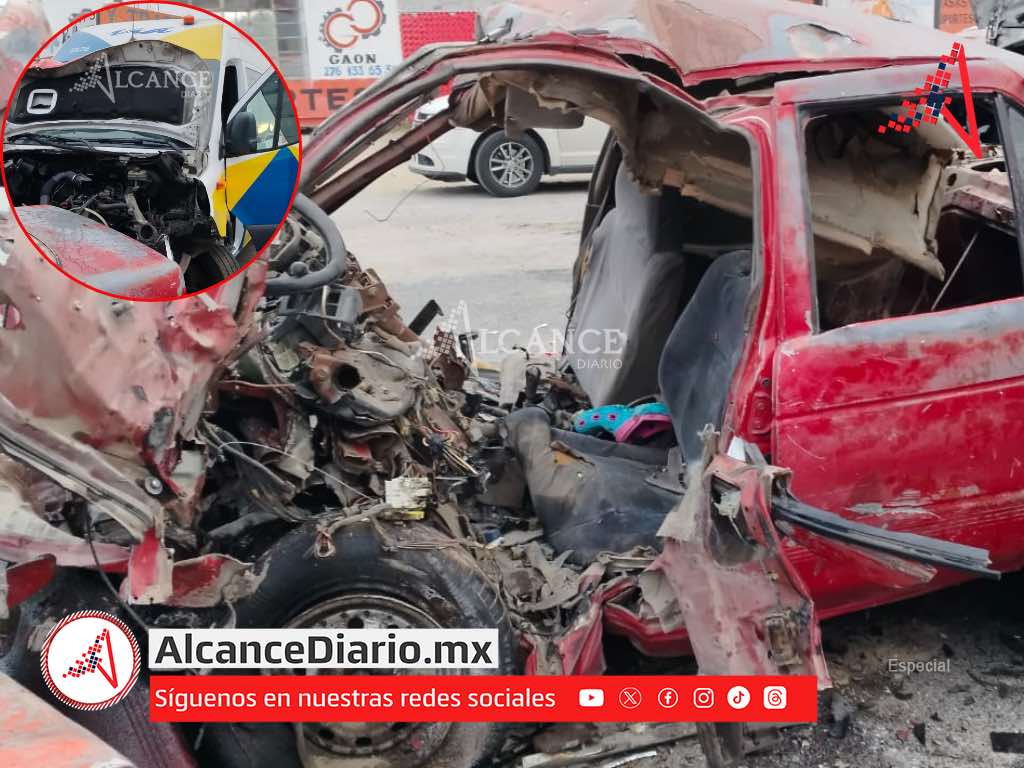Choque de combi “Vía” con automóvil y deja a dos mujeres sin vida en Libres