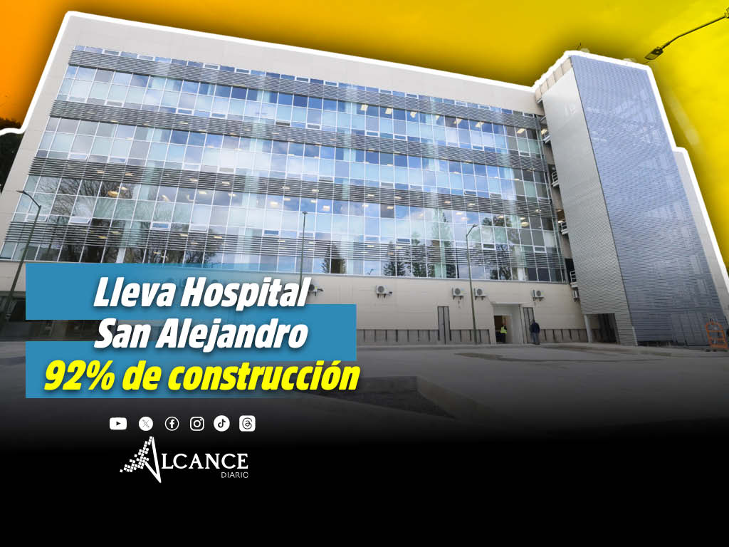 Supervisan los avances de la reconstrucción del Hospital San Alejandro, va al 92%