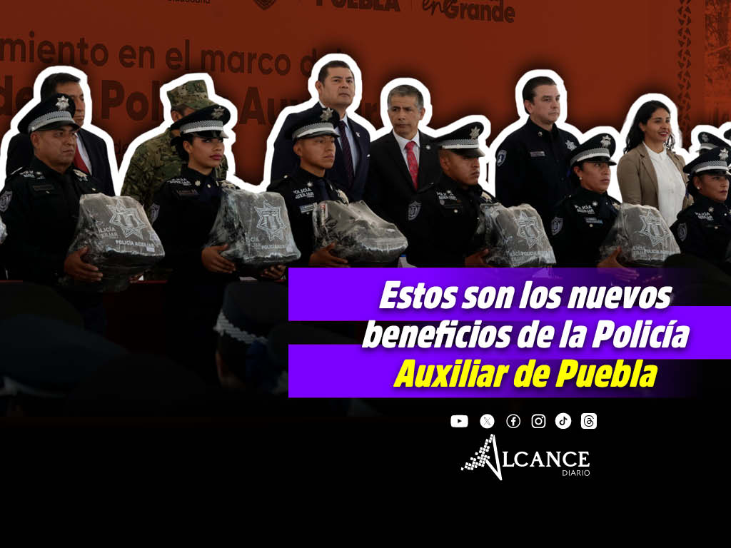 Aumento salarial, programas sociales y de vivienda: Los nuevos beneficios para la Policía Auxiliar de Puebla