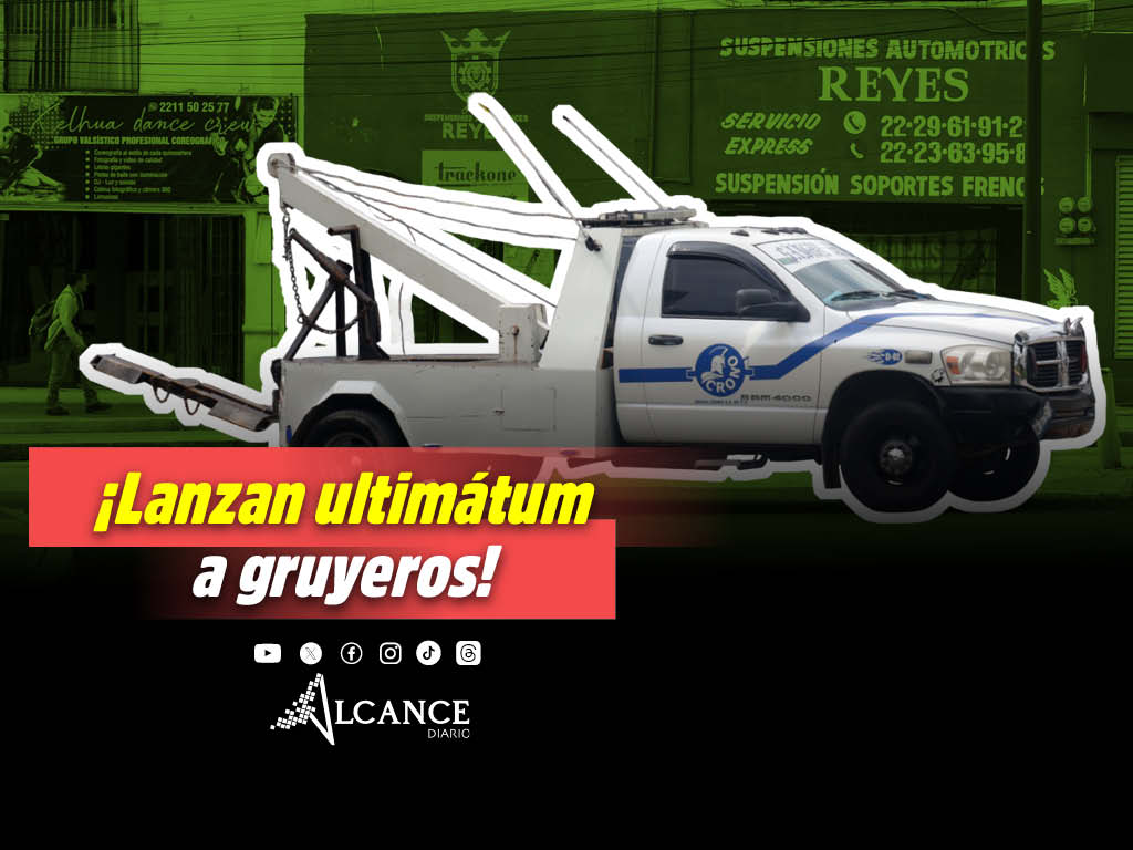 Armenta da ultimátum a operadores de grúas en Puebla por irregularidades y abusos