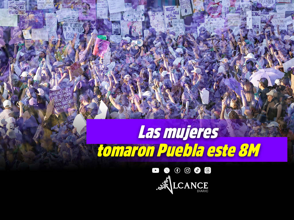 ¡Así se vivió la Marea Púrpura” en las calles de Puebla este 8M!