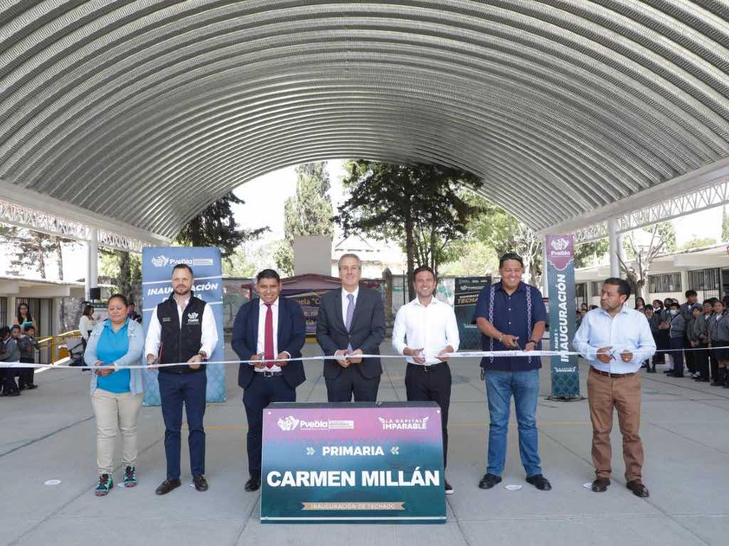 Primaria Carmen Millán en la colonia Santa Cruz Los Ángeles tiene nuevo techado