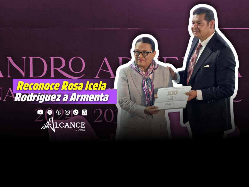 Puebla va a llegar muy lejos: Rosa Icela Rodríguez felicita a Armenta por 100 días de gobierno
