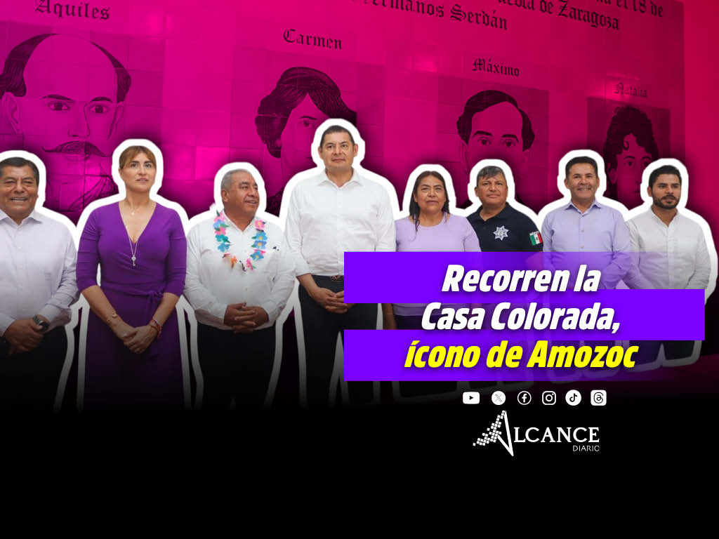 Visita Alejandro Armenta la Casa Colorada en Amozoc junto a Severiano de la Rosa