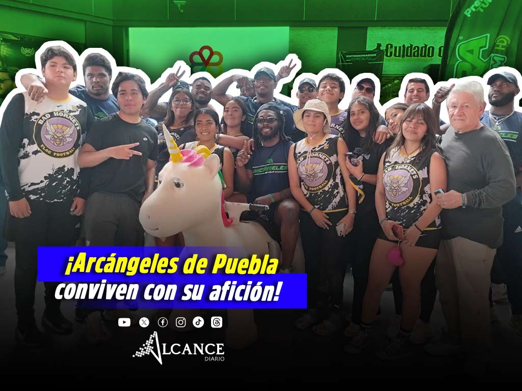 Conviven Arcángeles de Puebla con aficionados de cara a debut en la LFA
