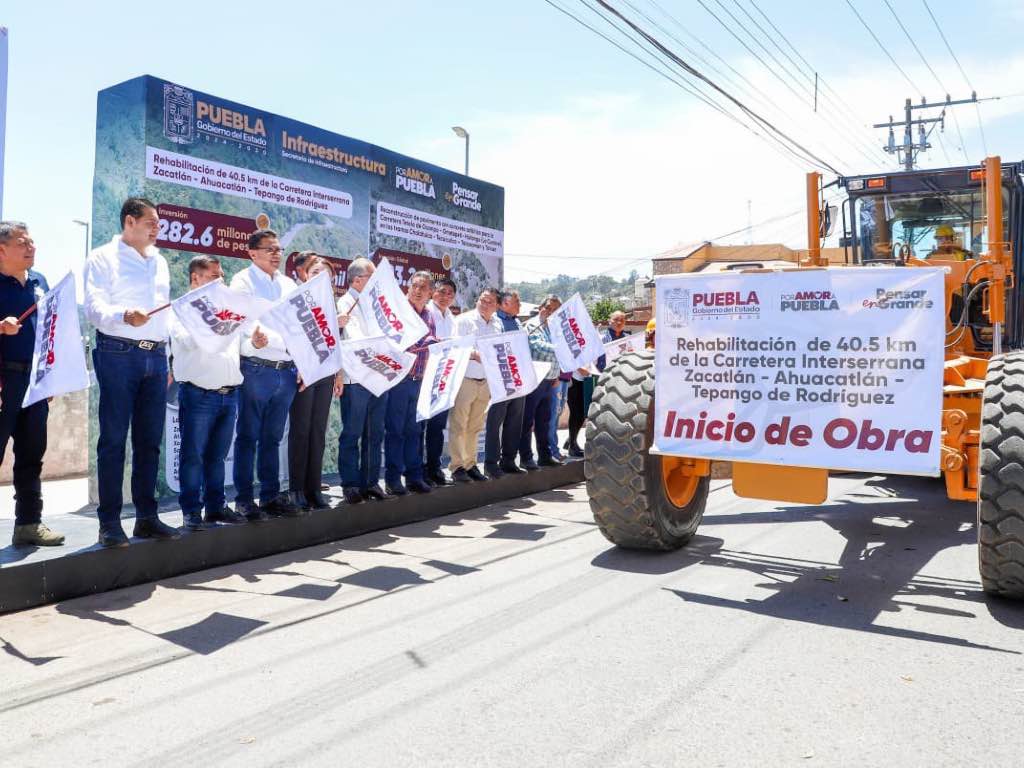 Arranca rehabilitación de Carretera Interserrana; beneficiará a nueve municipios