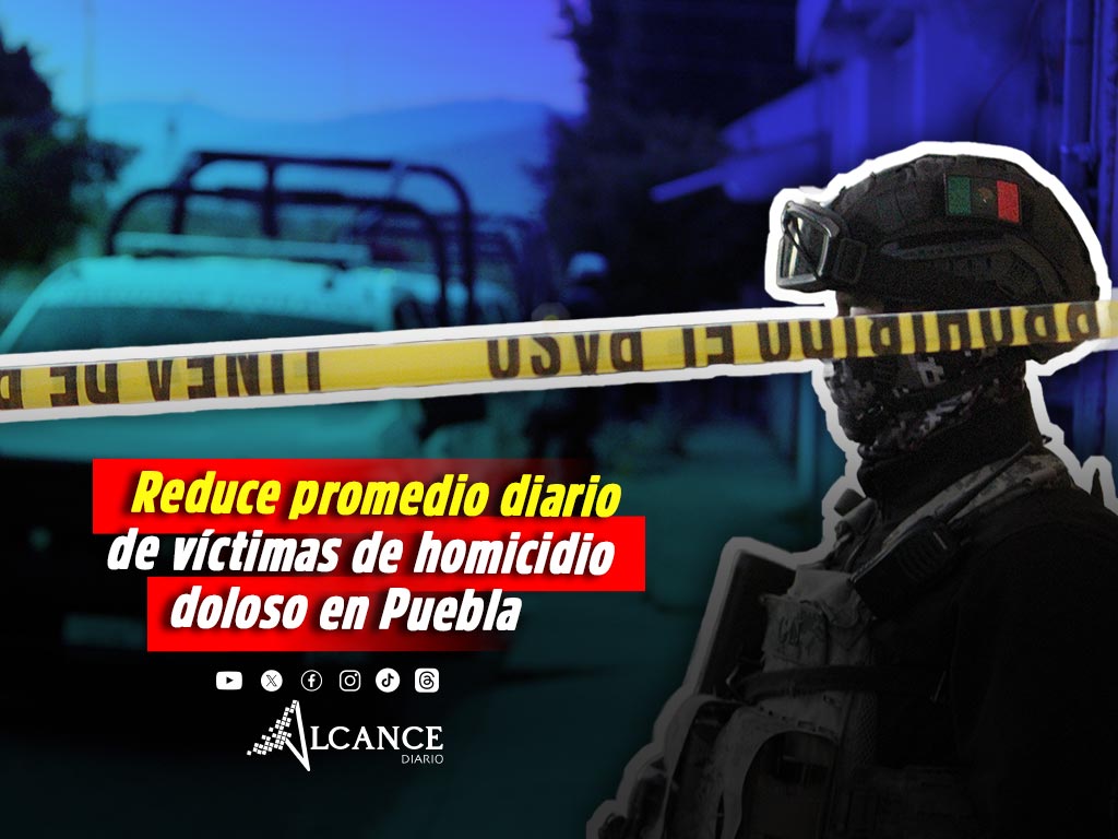 Homicidios redujeron en Puebla