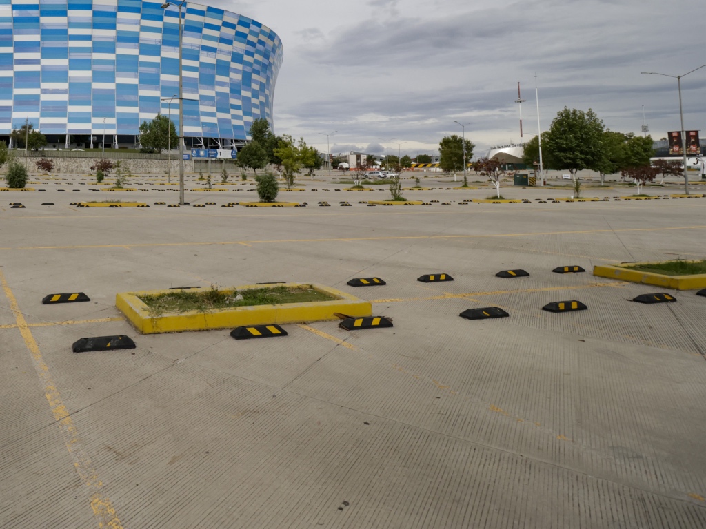canchas estacionamiento estadio Cuauhtémoc