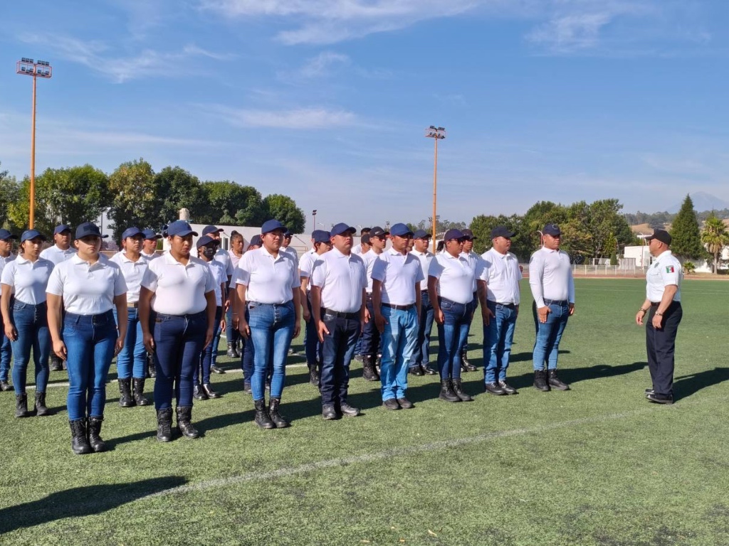 formación policías San Pedro Cholula