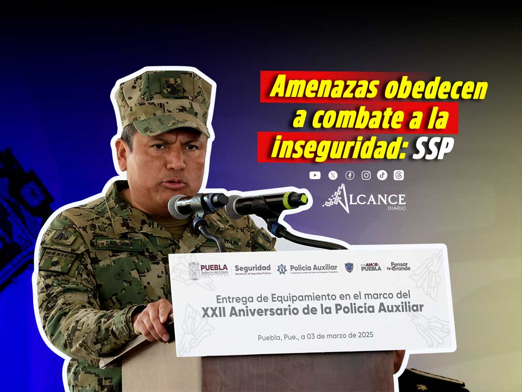 Secretario de Seguridad de Puebla, sin preocupación tras amenazas de La Barredora