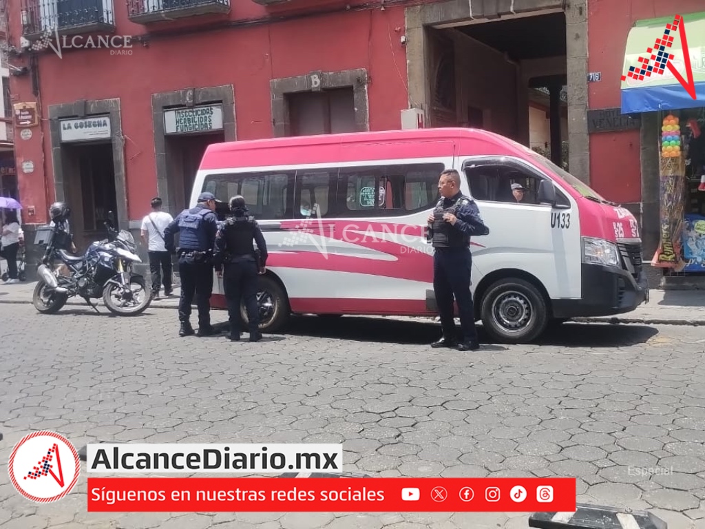 Hombre infarto combi Puebla
