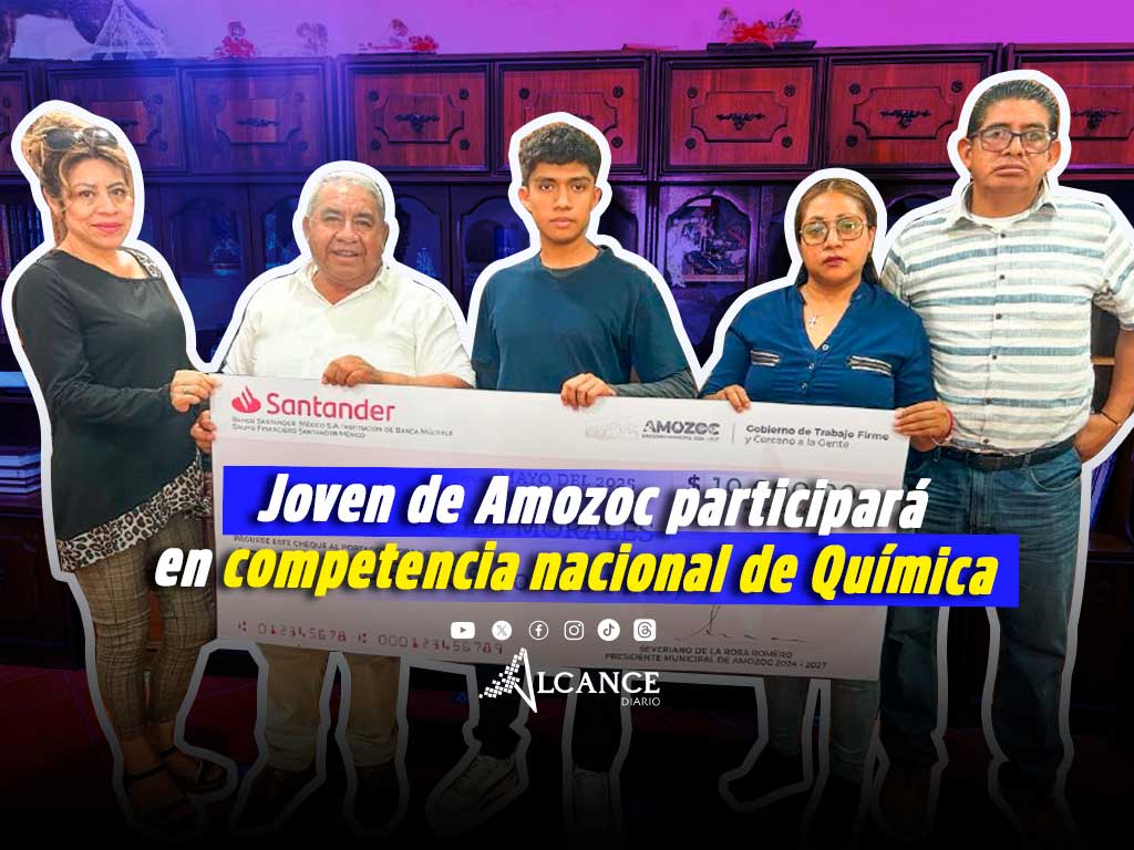 Apoya Severiano de la Rosa a joven de Amozoc que participará en competencia nacional de Química