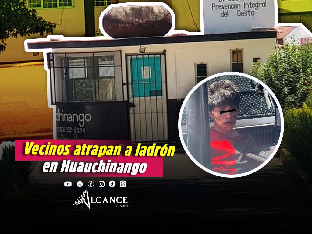 Vecinos justicieros detienen a ladrón que intentaba robar casa en Huauchinango
