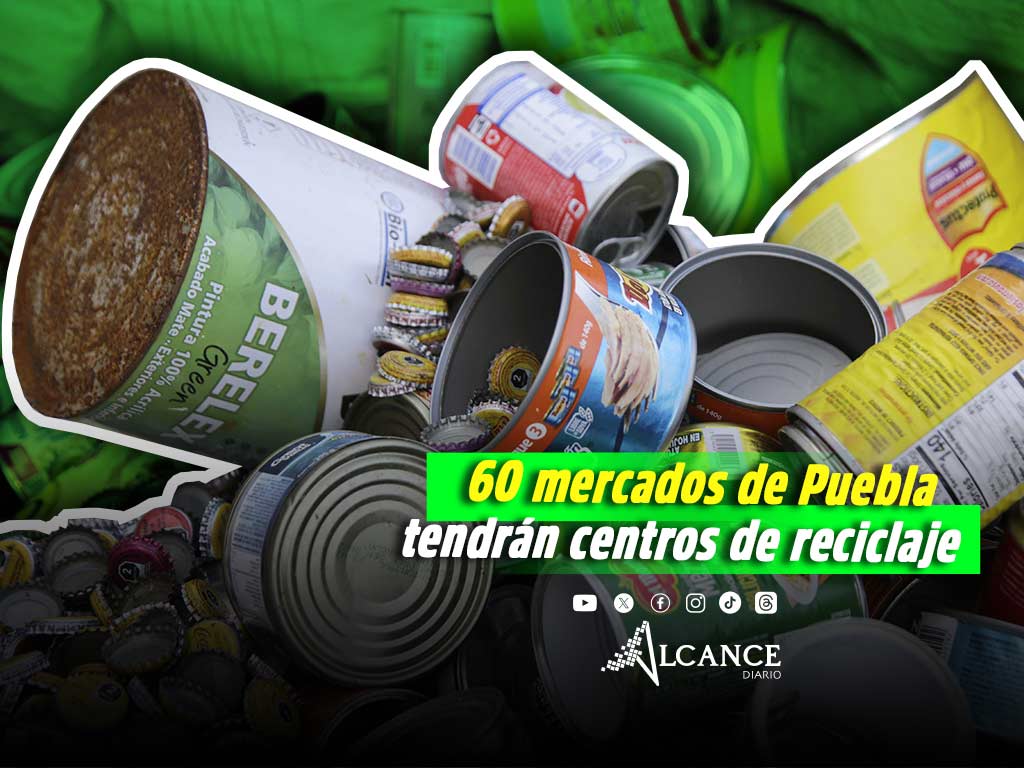 centros reciclaje mercados Puebla