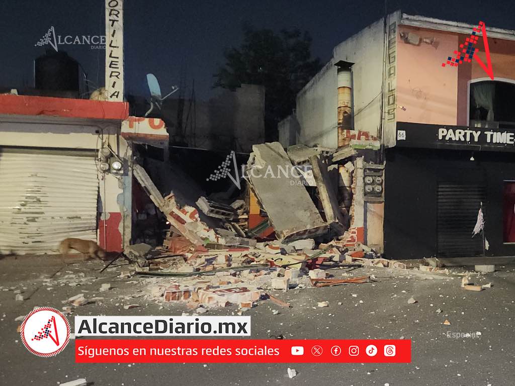 Fuga de gas acaba con rosticería en Ocoyucan; no hay lesionados