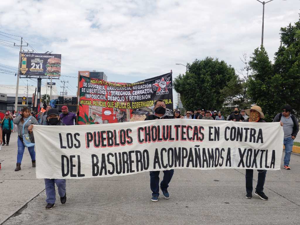 Rechaza la 28 de octubre apertura de pozo en Xoxtla con marcha en la Atlixcáyotl