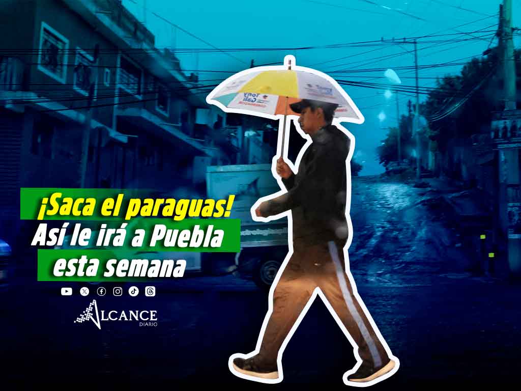 Semana de lluvias en Puebla, checa cómo estará el clima