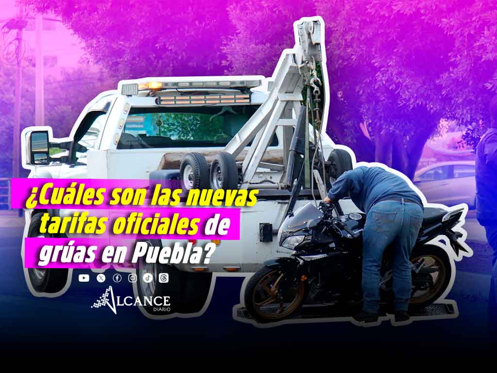 Fijan tarifas para servicio de grúa y arrastre en Puebla; 60% más baratas que en 2024