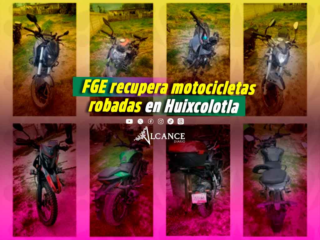 Recuperan 25 motocicletas robadas en Huixcolotla; las estaban desvalijando