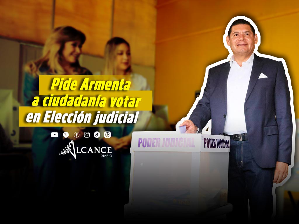 Armenta tras votar en elección del Poder Judicial