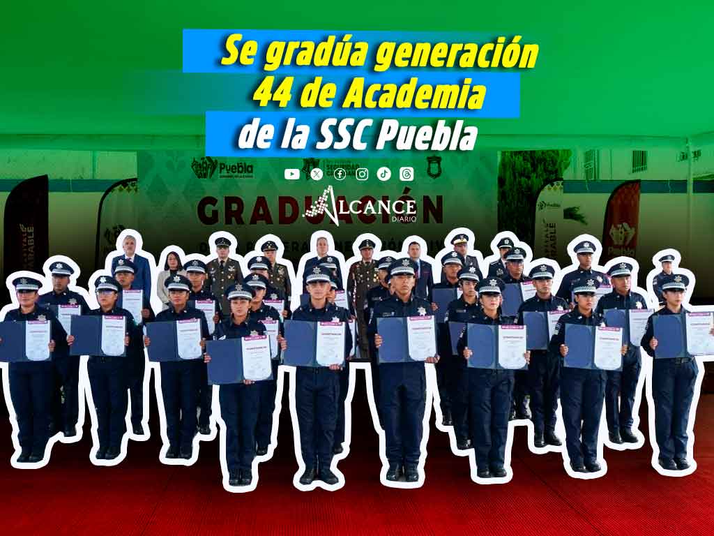 Se gradúan 24 cadetes de la Academia de Formación y Profesionalización Policial de la SSC de Puebla
