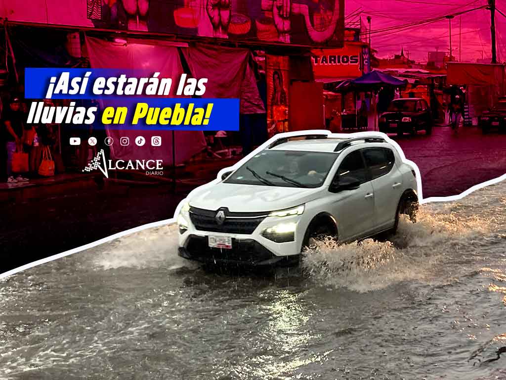 Lluvias fuertes azotarán a Puebla en estos días, checa el clima